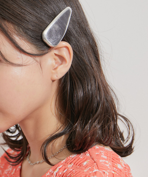 VIS（ビス）の「【2個SET】合皮ヘアピン（ヘアピン・レディース・ピンク/シルバー・FREE）」の2枚目の写真