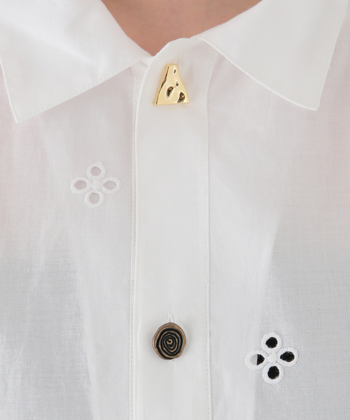 REJINA PYO（レジーナピョウ）の「【REJINA PYO /レジーナ・ピョウ】Marty Shirt（シャツ/ブラウス・レディース・ホワイト×ホワイト・MEDIUM）」の10枚目の写真