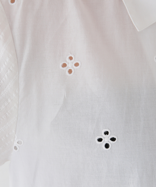 REJINA PYO（レジーナピョウ）の「【REJINA PYO /レジーナ・ピョウ】Marty Shirt（シャツ/ブラウス・レディース・ホワイト×ホワイト・MEDIUM）」の12枚目の写真