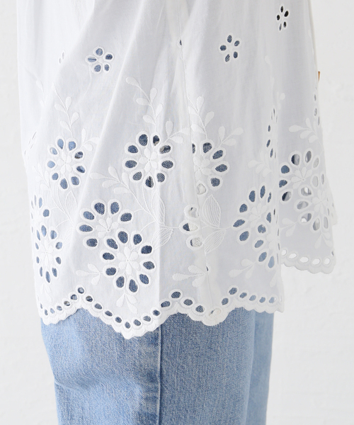 REJINA PYO（レジーナピョウ）の「【REJINA PYO /レジーナ・ピョウ】Marty Shirt（シャツ/ブラウス・レディース・ホワイト×ホワイト・MEDIUM）」の13枚目の写真