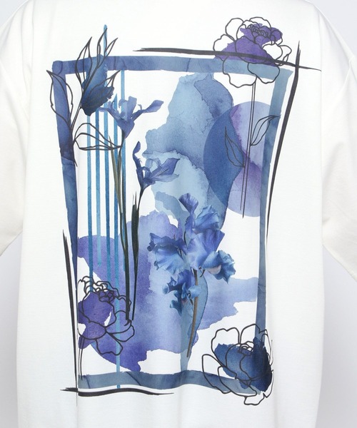 HARE(ハレ)の「アートコラージュバックプリントカットソー(HARE)(Tシャツ/カットソー・メンズ・ホワイト/グリーン/ブラック/グレー・MEDIUM/SMALL)」の8枚目の写真