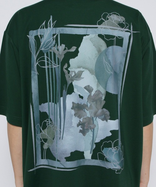 HARE(ハレ)の「アートコラージュバックプリントカットソー(HARE)(Tシャツ/カットソー・メンズ・ホワイト/グリーン/ブラック/グレー・MEDIUM/SMALL)」の14枚目の写真