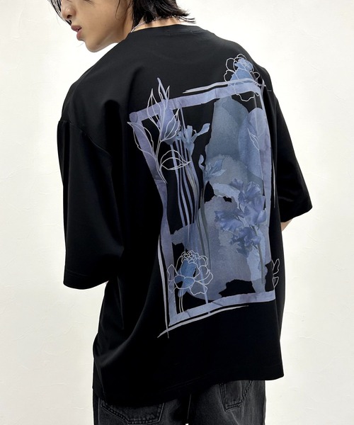 HARE(ハレ)の「アートコラージュバックプリントカットソー(HARE)(Tシャツ/カットソー・メンズ・ホワイト/グリーン/ブラック/グレー・MEDIUM/SMALL)」の16枚目の写真