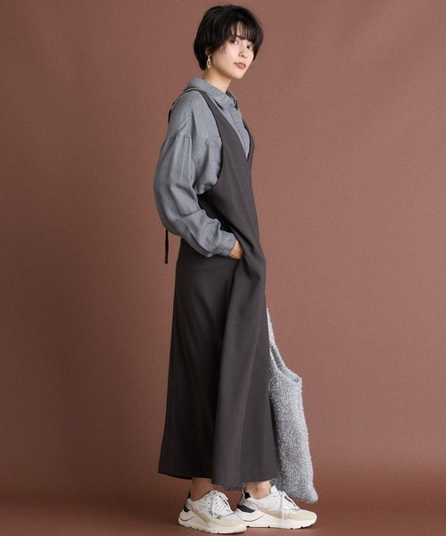 INED CLARO(イネドクラロ)の「再生繊維セルロースデニムシャツ【セットアップ対応】(シャツ/ブラウス・レディース・グレー/インディゴブルー・フリー)」の9枚目の写真