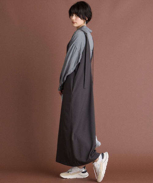 INED CLARO(イネドクラロ)の「再生繊維セルロースデニムシャツ【セットアップ対応】(シャツ/ブラウス・レディース・グレー/インディゴブルー・フリー)」の10枚目の写真