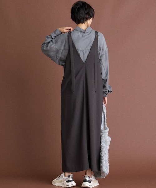 INED CLARO(イネドクラロ)の「再生繊維セルロースデニムシャツ【セットアップ対応】(シャツ/ブラウス・レディース・グレー/インディゴブルー・フリー)」の11枚目の写真