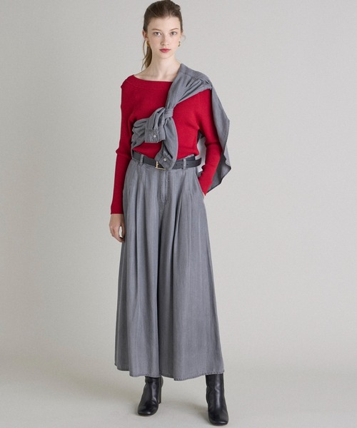 INED CLARO(イネドクラロ)の「再生繊維セルロースデニムシャツ【セットアップ対応】(シャツ/ブラウス・レディース・グレー/インディゴブルー・フリー)」の12枚目の写真