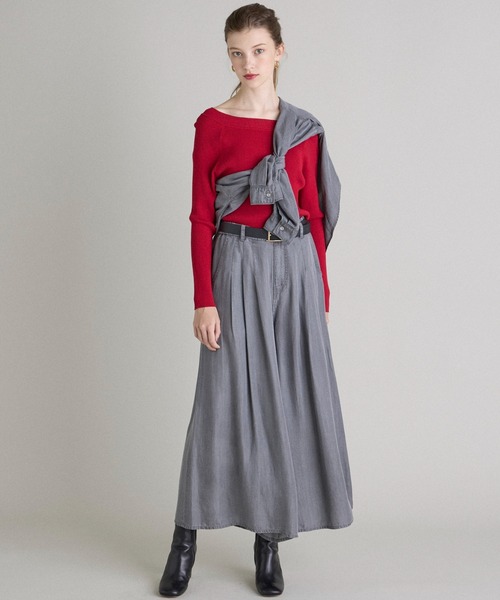 INED CLARO(イネドクラロ)の「再生繊維セルロースデニムシャツ【セットアップ対応】(シャツ/ブラウス・レディース・グレー/インディゴブルー・フリー)」の13枚目の写真