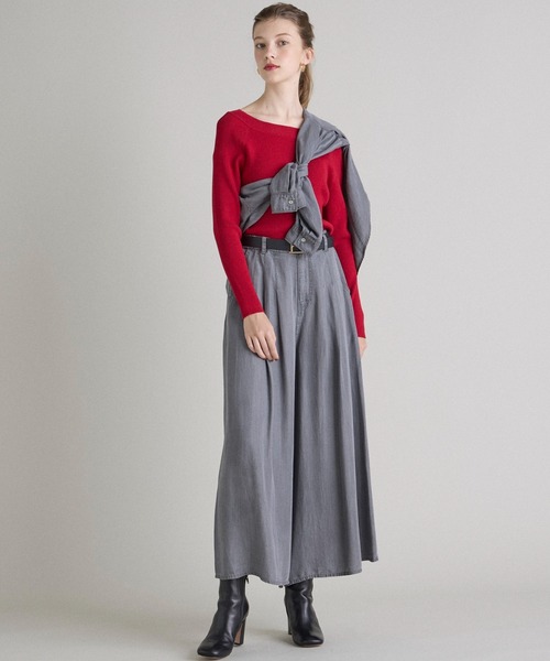 INED CLARO(イネドクラロ)の「再生繊維セルロースデニムシャツ【セットアップ対応】(シャツ/ブラウス・レディース・グレー/インディゴブルー・フリー)」の15枚目の写真