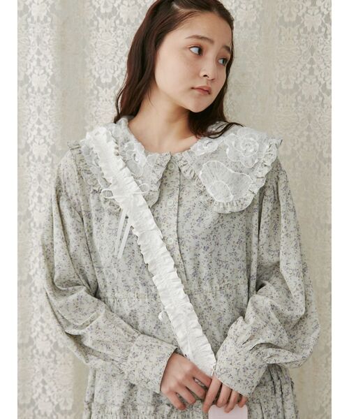 merry jenny（メリージェニー）の「フリルリボンマルチストラップ（スマホグッズ・レディース・ブラック/ピンク/オフホワイト/ブルー・FREE）」の7枚目の写真