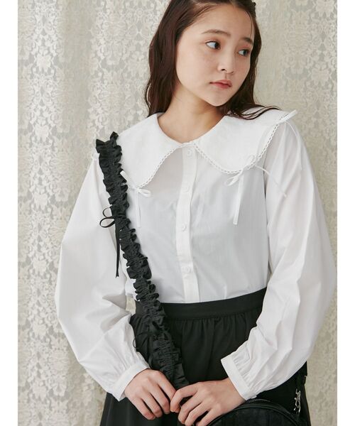 merry jenny（メリージェニー）の「フリルリボンマルチストラップ（スマホグッズ・レディース・ブラック/ピンク/オフホワイト/ブルー・FREE）」の12枚目の写真