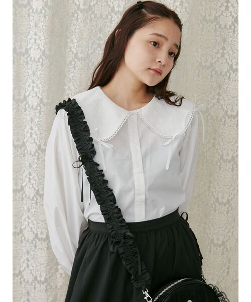 merry jenny（メリージェニー）の「フリルリボンマルチストラップ（スマホグッズ・レディース・ブラック/ピンク/オフホワイト/ブルー・FREE）」の14枚目の写真