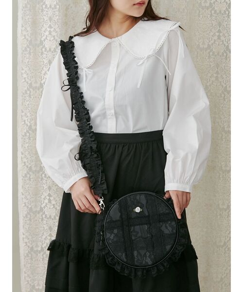 merry jenny（メリージェニー）の「フリルリボンマルチストラップ（スマホグッズ・レディース・ブラック/ピンク/オフホワイト/ブルー・FREE）」の15枚目の写真