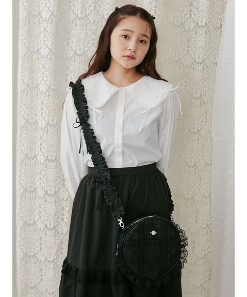 merry jenny（メリージェニー）の「フリルリボンマルチストラップ（スマホグッズ・レディース・ブラック/ピンク/オフホワイト/ブルー・FREE）」の16枚目の写真