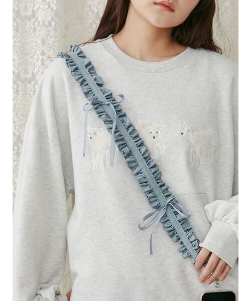 merry jenny（メリージェニー）の「フリルリボンマルチストラップ（スマホグッズ・レディース・ブラック/ピンク/オフホワイト/ブルー・FREE）」の19枚目の写真