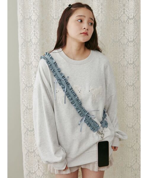 merry jenny（メリージェニー）の「フリルリボンマルチストラップ（スマホグッズ・レディース・ブラック/ピンク/オフホワイト/ブルー・FREE）」の21枚目の写真