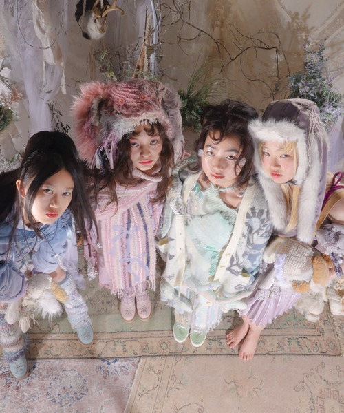 rurumu:（ルルムウ）の「rurumu:/ルルムウ/Ainsel JQ mohair knit cardigan（カーディガン/ボレロ・レディース・アイボリー/ピンク/ブラック・FREE）」の9枚目の写真