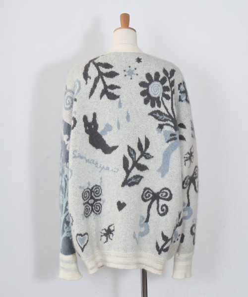 rurumu:（ルルムウ）の「rurumu:/ルルムウ/Ainsel JQ mohair knit cardigan（カーディガン/ボレロ・レディース・アイボリー/ピンク/ブラック・FREE）」の15枚目の写真