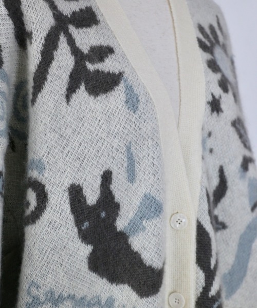 rurumu:（ルルムウ）の「rurumu:/ルルムウ/Ainsel JQ mohair knit cardigan（カーディガン/ボレロ・レディース・アイボリー/ピンク/ブラック・FREE）」の17枚目の写真