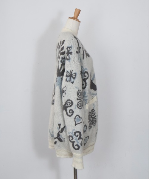 rurumu:（ルルムウ）の「rurumu:/ルルムウ/Ainsel JQ mohair knit cardigan（カーディガン/ボレロ・レディース・アイボリー/ピンク/ブラック・FREE）」の20枚目の写真