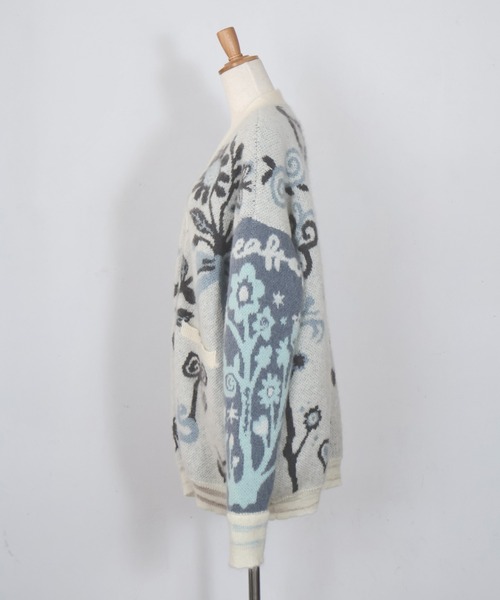 rurumu:（ルルムウ）の「rurumu:/ルルムウ/Ainsel JQ mohair knit cardigan（カーディガン/ボレロ・レディース・アイボリー/ピンク/ブラック・FREE）」の21枚目の写真