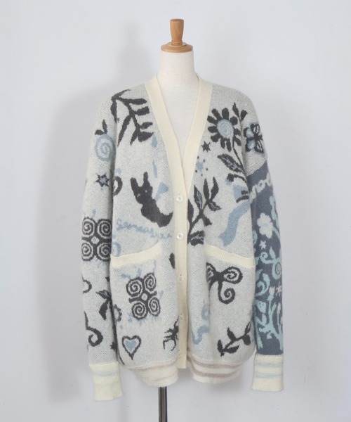 rurumu:（ルルムウ）の「rurumu:/ルルムウ/Ainsel JQ mohair knit cardigan（カーディガン/ボレロ・レディース・アイボリー/ピンク/ブラック・FREE）」の14枚目の写真