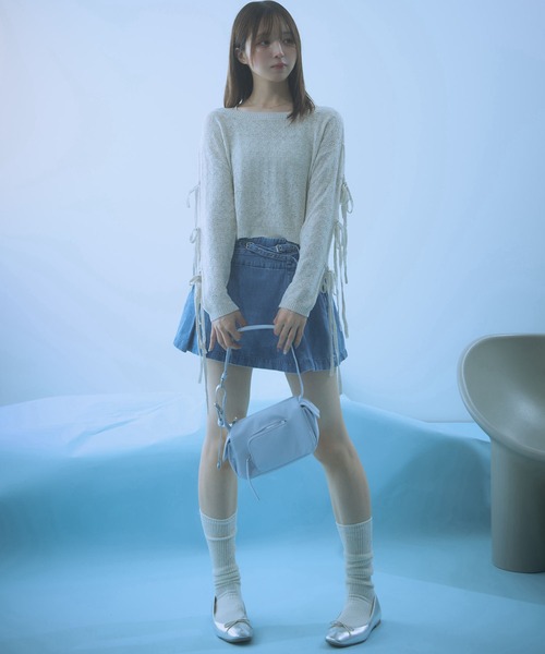 【着用3回】アリスアンドオリビア　立体的なリポンが可愛い♡ステイシーニット あの人とも⁉ アリスアンドオリビア(alice + olivia)限定コラボ