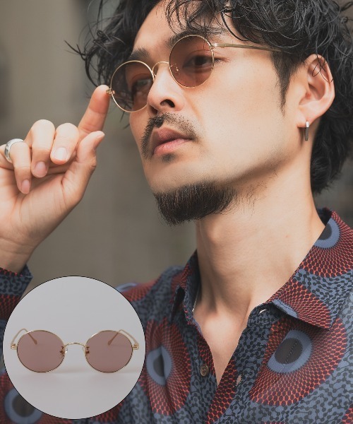 ラグスタイル LUXSTYLE ラウンドサングラス/サングラス メンズ