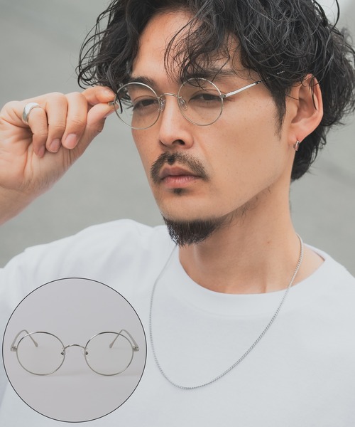 SIDEWAY STANCE(サイドウェイスタンス)の「【SIDEWAY STANCE】ラウンドサングラス(サングラス・メンズ・ブルー/クリア/ボルドー/ライトグレー・FREE)」の1枚目の写真