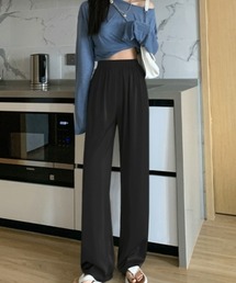 Y2Kカジュアルパンツ　長ズボン 無地冷感カジュアルパンツ ストレートパンツ リラックスフィットパンツ