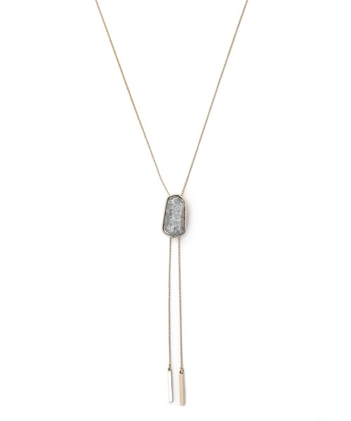 colleca la（コレカラ）の「スリムチェーンループタイ（ネックレス・レディース・ゴールド/シルバー・FREE）」の5枚目の写真