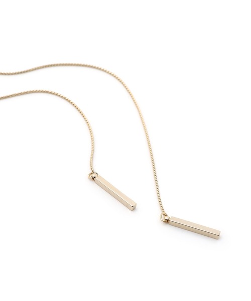 colleca la（コレカラ）の「スリムチェーンループタイ（ネックレス・レディース・ゴールド/シルバー・FREE）」の3枚目の写真