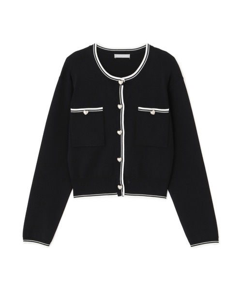 JILL by JILL STUART(ジルバイジルスチュアート)の「◇バリエーションハートメタルUVカーデ(ニット/セーター・レディース・ホワイト系その他/ブラック系その他/ホワイト系その他2/グレー系その他・FREE)」の8枚目の写真