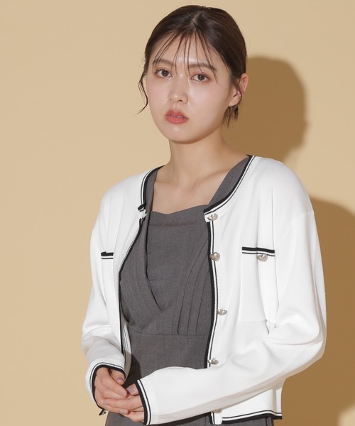 JILL by JILL STUART(ジルバイジルスチュアート)の「◇バリエーションハートメタルUVカーデ(ニット/セーター・レディース・ホワイト系その他/ブラック系その他/ホワイト系その他2/グレー系その他・FREE)」の5枚目の写真