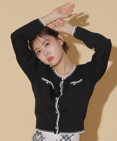 JILL by JILL STUART(ジルバイジルスチュアート)の「◇バリエーションハートメタルUVカーデ(ニット/セーター・レディース・ホワイト系その他/ブラック系その他/ホワイト系その他2/グレー系その他・FREE)」の21枚目の写真