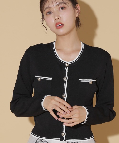 JILL by JILL STUART(ジルバイジルスチュアート)の「◇バリエーションハートメタルUVカーデ(ニット/セーター・レディース・ホワイト系その他/ブラック系その他/ホワイト系その他2/グレー系その他・FREE)」の20枚目の写真