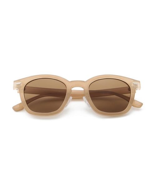 bonjour records（ボンジュールレコーズ）の「【bonjour records/ボンジュールレコード】 original Boston Sunglass 1 ボストンタイプサングラス（サングラス・メンズ・ベージュ/ブラック/ブルー・FREE）」の2枚目の写真