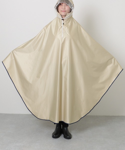 【未使用品】バラ色の暮し　ポンチョ 未使用品】バラ色の暮し ポンチョ