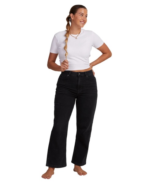 ROXY(ロキシー)の「LAYLA JEAN BLK/ロキシーハイウエストストレッチデニムパンツ(デニムパンツ・レディース・ブラック・28inch/24inch/26inch)」の12枚目の写真