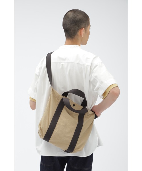 MHL.（エムエイチエル）の「WORN NYLON CANVAS（ショルダー