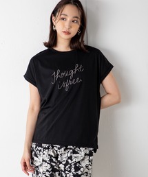 刺繍ロゴTシャツ