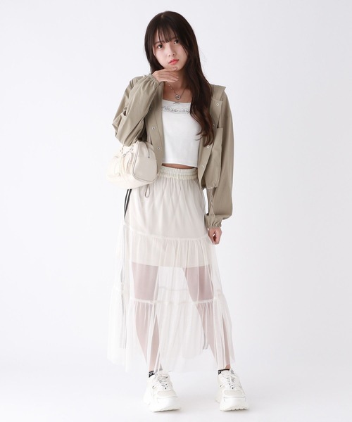 repipi armario（レピピ アルマリオ）の「2WAYチュールスカート（スカート・キッズ・ブラック/アイボリー系/ブラック系・SMALL/MEDIUM/LARGE）」の10枚目の写真