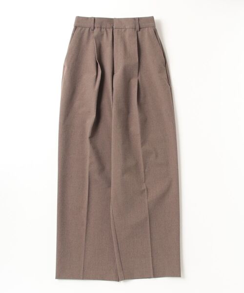 Ray BEAMS（レイビームス）の「シャークスキン 1タック パンツ（その他パンツ・レディース・シルバー/ダークブラウン・0/1）」の2枚目の写真