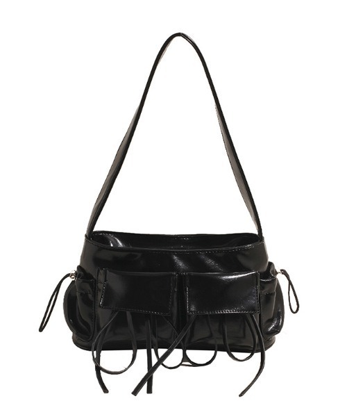 gossip!ロサンゼルス(ゴシップロサンゼルス)の「Y2K リボン 4ポケットワンショルダーBAG(ショルダーバッグ・レディース・ピンク/オフホワイト/シルバー/ブラック/ワイン・FREE)」の7枚目の写真