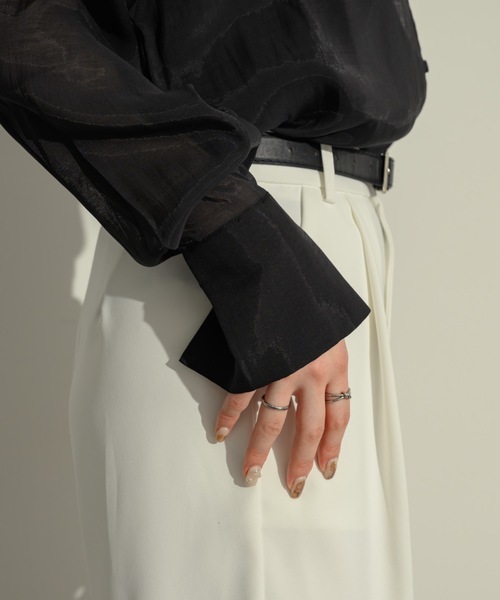 NEUNA（ヌナ）の「モックネックシアーシャツ（シャツ/ブラウス）」 - WEAR