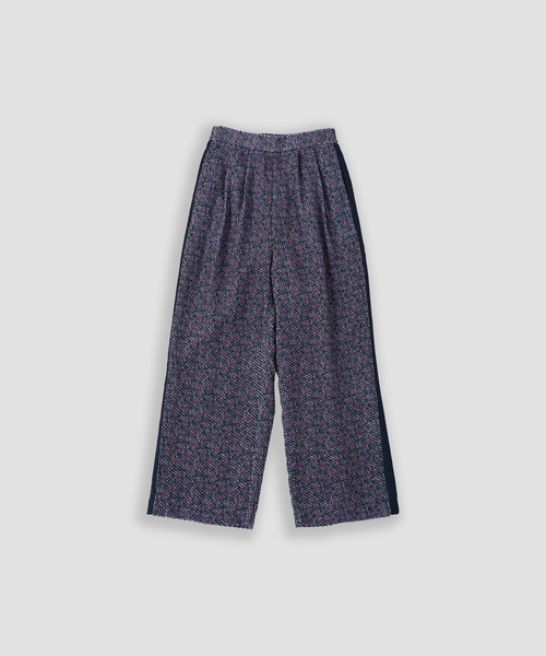 WHYTO.（ホワイト）の「「WHYTO./ホワイト」ジャカードサイドラインパンツ（その他パンツ・レディース・ブラウン/ネイビー/ブラック・38/36）」の3枚目の写真