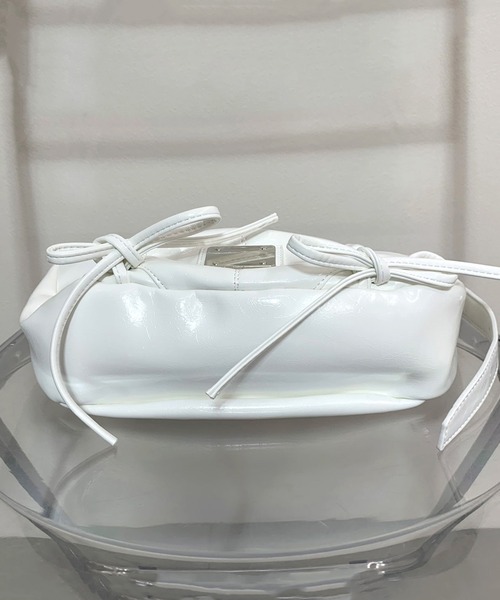 non-hedge（ノンヘッジ）の「リボンギャザーショルダーバッグ（ショルダーバッグ・レディース・ブラック/ホワイト・FREE）」の17枚目の写真