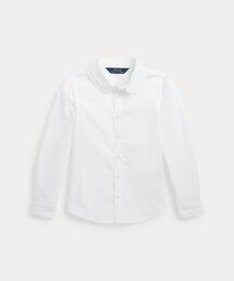 POLO RALPH LAUREN CHILDRENSWEAR（ポロ ラルフ ローレン チルドレンズウェア）の「フリルトリム コットン ブロードクロス シャツ（シャツ/ブラウス）」