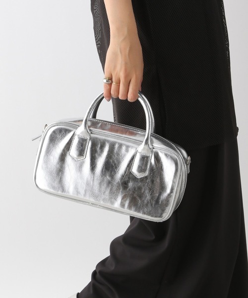 LEPSIM（レプシィム）の「横長ボストンバッグ　132006（ボストンバッグ・レディース・シルバー/ブラック・ONE SIZE）」の9枚目の写真