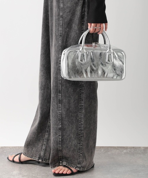 LEPSIM（レプシィム）の「横長ボストンバッグ　132006（ボストンバッグ・レディース・シルバー/ブラック・ONE SIZE）」の11枚目の写真